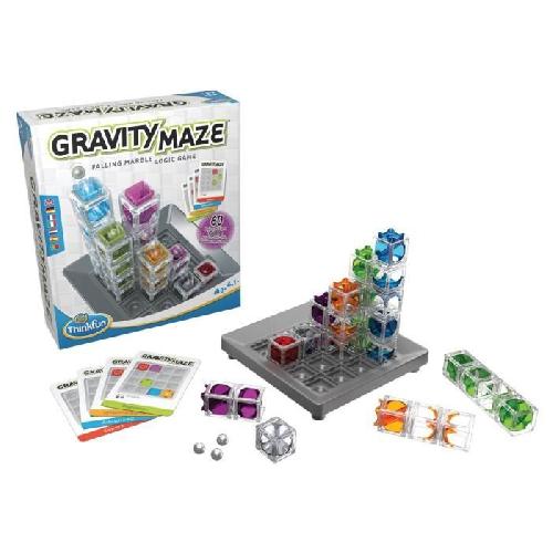 Jeu De Societe - Jeu De Plateau Gravity Maze jeu de logique. Casse-tete. Circuit-bille-Construction. 60 défis. des 8 ans-Ravensburger. 76433. ThinkFun