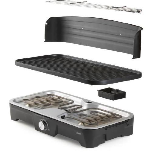 Barbecue De Table - Electrique Grill de table - BBQ Electrique - DOMO - DO9260G - 2200W