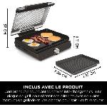 Grill Electrique Grill et plancha d'intérieur - NINJA - Sizzle GR101EU - 34 x 8 x 13.5 cm - Noir