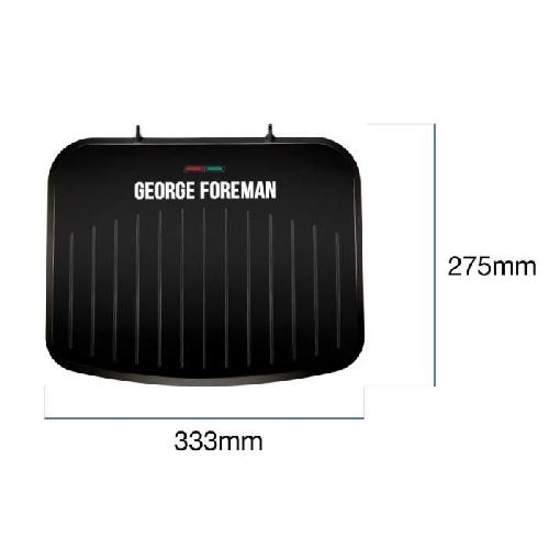 Grill Electrique Grill - GEORGE FOREMAN - Fit Grill Medium - 25810-56 - 1630 W - Anti-adhésif - Noir