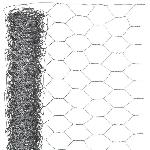 Cloture - Canisse - Brise Vue - Grillage - Panneau Grillage en fil de fer galvanise hexagonal 1 x 5 m - 13 mm - NATURE