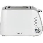 Grille-pain - Toaster Grille-pain - BRANDT - T02T1050W - 2 fentes - 7 niveaux de puissance - Tiroir ramasse-miettes - Blanc