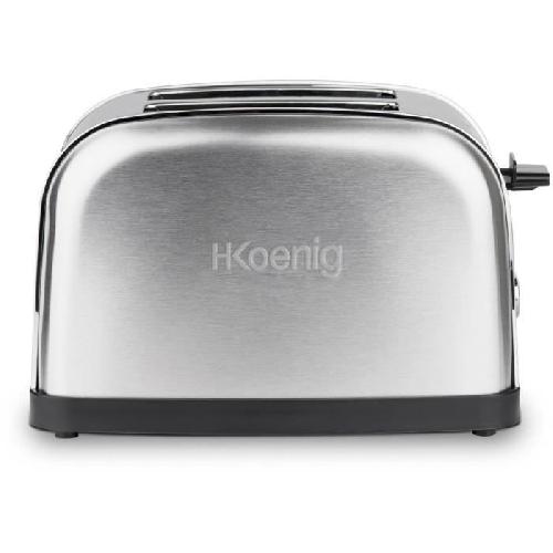 Grille-pain - Toaster Grille-pain deux tranches - HKoeNIG - TOS7 - 850 W - Acier inoxydable