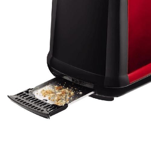 Grille-pain - Toaster Grille-pain MOULINEX Subito LT260D11 - 2 fentes - Rouge - Thermostat 7 positions