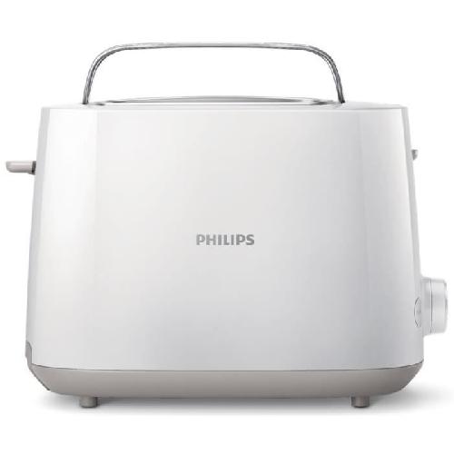 Grille-pain - Toaster Grille-pain PHILIPS HD2581/00 - 2 fentes extra larges - 830 W - Réchauffe viennoiseries - Blanc