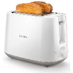 Grille-pain - Toaster Grille-pain PHILIPS HD2581-00 - 2 fentes extra larges - 830 W - Rechauffe viennoiseries - Blanc