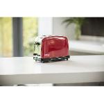 Grille-pain - Toaster Grille-pain RUSSELL HOBBS 23330-56 - Colours Plus - Technologie Fast Toast - Rouge flamme - Fentes extra-larges