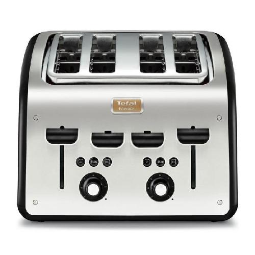 Grille-pain - Toaster Grille-pain TEFAL Maison 4 fentes - Réchauffage. Décongélation - 7 niveaux de dorage