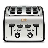Grille-pain - Toaster Grille-pain TEFAL Maison 4 fentes - Réchauffage. Décongélation - 7 niveaux de dorage