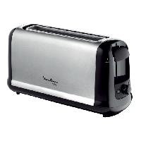 Grille-pain - Toaster MOULINEX LS260800 Subito Grille-pain 1 longue fente. Toaster. Thermostat 7 positions. Décongélation Réchauffage. Remontée haute