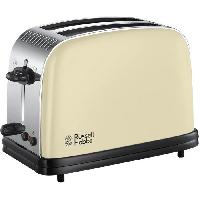 Grille-pain - Toaster RUSSELL HOBBS 23334-56 Toaster Grille Pain Colours Plus. Cuisson Rapide Uniforme. Contrôle Brunissage. Chauffe Vionnoiserie Inclus -
