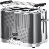 Grille-pain - Toaster Russell Hobbs 25250-56 Toaster Grille-Pain Geo Steel. 4 Fonctions. Température Ajustable. Réchauffe Viennoiseries. Pince