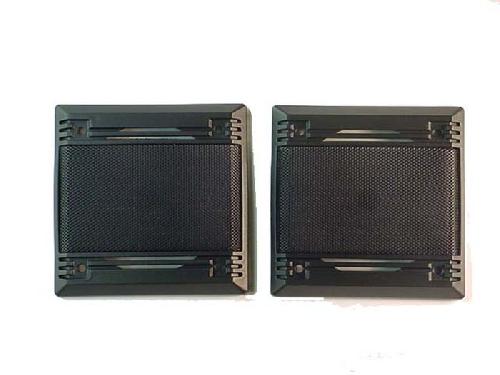 Grilles HP & Subs Grille pour haut-parleur Universelle D165mm Carree Noire