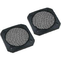 Grilles HP & Subs 2 Grilles 130mm pour haut-parleur 100mm Metal Carre