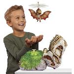 Figurine Miniature - Personnage Miniature GrossMos Flying - Decouvre ton dinosaure volant - Orange - 3 modeles a collectioner