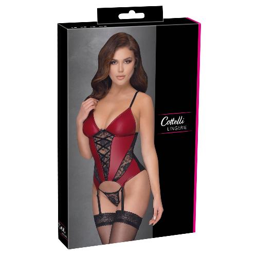 Guepieres et corsets Guepiere rouge et noire taille L