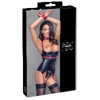 Guepieres et corsets Guepiere noire et rouge taille M