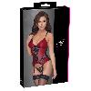 Guepieres et corsets Guepiere rouge et noire taille L