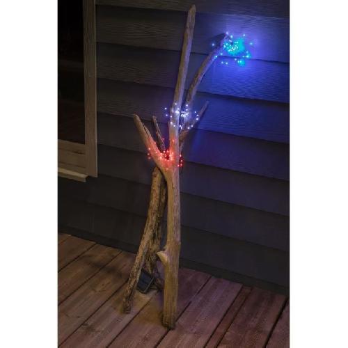 Decoration Lumineuse Guirlande solaire 3 étoiles rayonnantes - 3m - GALIX