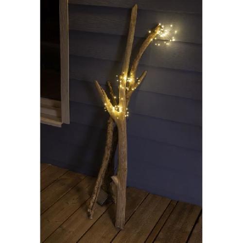 Decoration Lumineuse Guirlande solaire 3 étoiles rayonnantes - 3m - GALIX