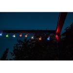 Decoration Lumineuse Guirlande solaire guinguette GALIX - 10 LED multicolores a filament - Extérieur