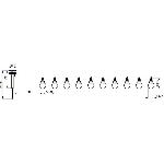 Decoration Lumineuse Guirlande solaire guinguette GALIX - 10 LED multicolores a filament - Extérieur