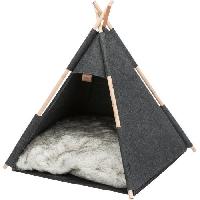 Habitat - Couchage Abri Tipi TRIXIE - Feutre -  55 × 65 × 55 cm - Anthracite