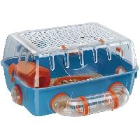 Habitat - Couchage Cage ludique pour hamsters - FERPLAST - COMBI 1 - Plastique - Bleu - 40.5x29.5x22.5cm