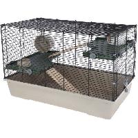 Habitat - Couchage Cage pour petits animaux - KERBL - FLAT NATURE - 80 x 45 x 53 cm - 3 etages