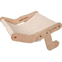Habitat - Couchage KERBL -  Hamac pour chats -  42.5 x 47 cm - Bois massif - Surface réversible