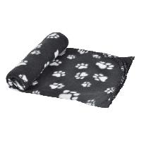 Habitat - Couchage Plaid Pattou en polyester - 100x70 cm - Noir - Pour chien