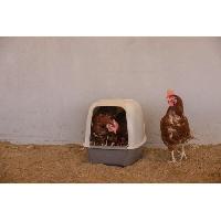 Habitat - Couchage Pondoir pour poules - KERBL - 52 x 39 x 39 cm