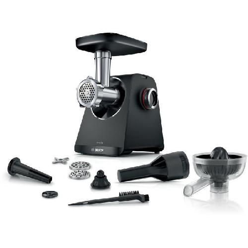 Hachoir Electrique Hachoir a viande Serie 4 - BOSCH - MFWS430B - 3 grilles de hachoir - Marche arriere - Noir