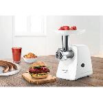 Hachoir Electrique Hachoir a viande SmartPower - BOSCH - MFW2520W - 2 grilles de hachoir - Garnisseur de saucisses - Blanc