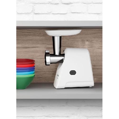 Hachoir Electrique Hachoir a viande SmartPower - BOSCH - MFW2520W - 2 grilles de hachoir - Garnisseur de saucisses - Blanc