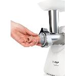 Hachoir Electrique Hachoir a viande SmartPower - BOSCH - MFW2520W - 2 grilles de hachoir - Garnisseur de saucisses - Blanc