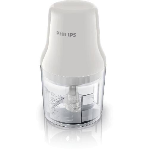 Hachoir Electrique Hachoir éléctrique - PHILIPS - HR1393/00 - 450 W - 0.7 L - 2 lames - Blanc