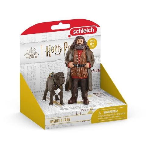 Figurine Miniature - Personnage Miniature Hagrid et Crockdur. Figurine de l'univers Harry Potter.  pour enfants des 6 ans. 8 x 11.5 x 13 cm - schleich 42638 WIZARDING WORLD