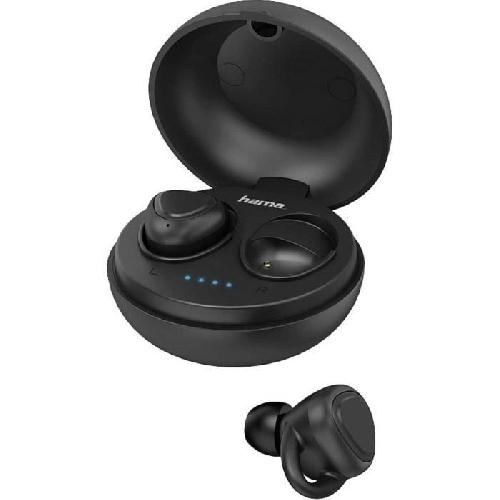 Casque - Ecouteur - Oreillette HAMA Ecouteurs Bluetooth LiberoBuds - int-aur. - Full Wirel. - st. chrg - noirs