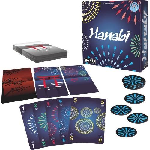 Jeu De Societe - Jeu De Plateau Hanabi - Asmodee - Jeu tactique et de coopération - Des 8 ans