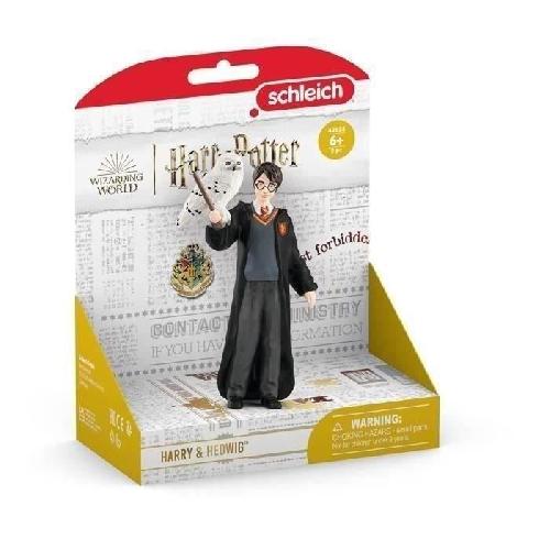 Figurine Miniature - Personnage Miniature Harry et Hedwige. Figurine de l'univers Harry Potter.  pour enfants des 6 ans. 4 x 2.5 x 10 cm - schleich 42633 WIZARDING WORLD