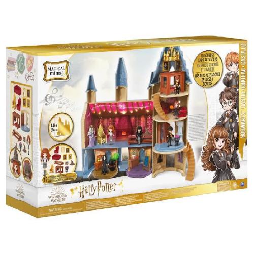 Figurine Miniature - Personnage Miniature Harry Potter - Chateau de Poudlard Magical Minis - Figurine et 12 accessoires Sonore et lumineux - 6061842 - Wizard World
