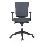 HASHTAG Chaise de bureau - Tissu Gris - L 69 x P 69 x H 106 cm