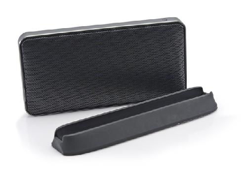 Enceinte - Haut-parleur Nomade - Portable - Mobile - Bluetooth Haut-parleur Bluetooth portable equipe d'une batterie integree - Noir et Gris