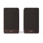 Enceinte - Haut-parleur Bibliotheque Haut-parleurs Bluetooth - SHARP - CP-SS30-BR- - Bibliotheque Marron - 2x 30W - 2 voies - Sans fil - 60W RMS