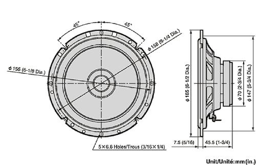 Enceinte - Haut-parleur De Voiture Haut-Parleurs Pioneer TS-1701i 170W 17cm