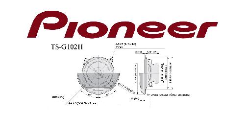 Haut-Parleurs Pioneer TS-G1021i 180W 10cm -> TS-G1010F