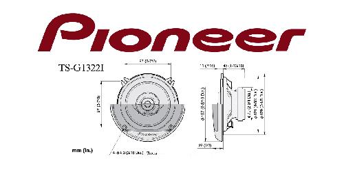 Haut-Parleurs Pioneer TS-G1322i 210W 13cm 2 voies -> TS-G1320F