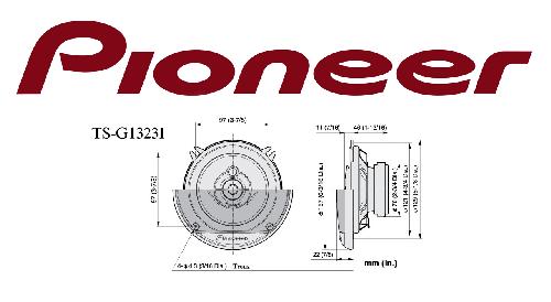 Haut-Parleurs Pioneer TS-G1323i 220W 13cm 3 voies -> TS-G1330F