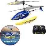 Vehicule Radiocommande Helicoptere Telecommande - FLYBOTIC - Helico Aqua Blaze - 19 -5 cm - jaune et noir - des 8 ans